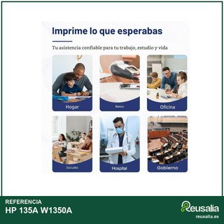 Tóner negro compatible HP 135A W1350A