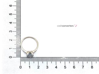 sortija oro 18k con piedra con diamante