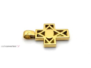 colgante oro 18k con piedra con diamante