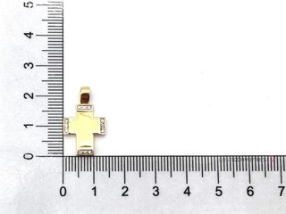 colgante oro 18k con piedra con diamante