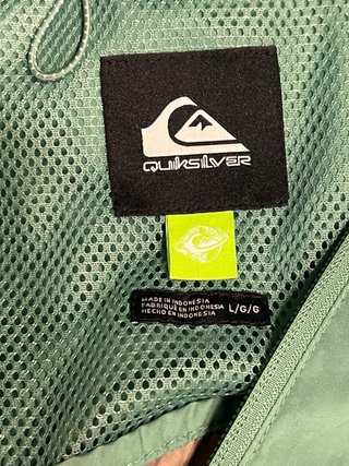 Cortavientos Quiksilver Overcast Verde/Marrón