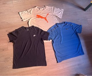 Lote 3 Camisetas Nike y Puma