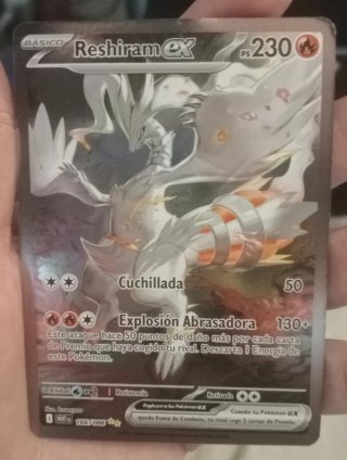 Carta Pokémon Reshiram EX 166/086