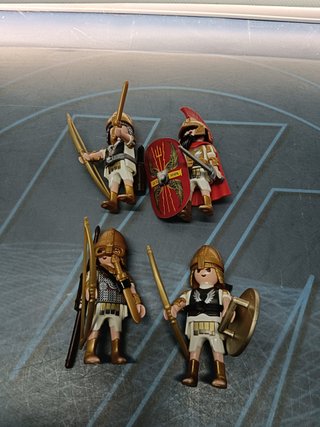 PLAYMOBIL, 4 Arqueros Romanos, imperio romano
