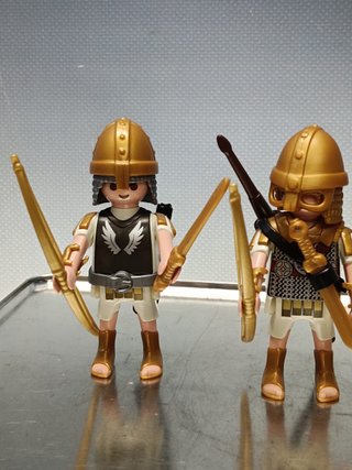 PLAYMOBIL, 4 Arqueros Romanos, imperio romano