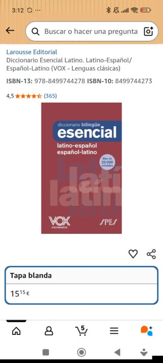 Diccionario bilingüe esencial: Latino-Español /...