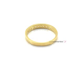 anillo oro 18k con piedra con circonita