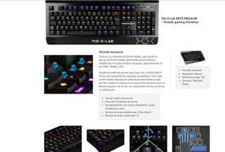 Teclado Mecánico Gaming The G-Lab KEYZ-MECA+RATON