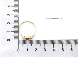 anillo oro 18k con piedra con circonita