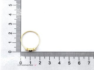 anillo oro 18k con piedra con circonita