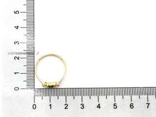 anillo oro 18k con piedra con circonita