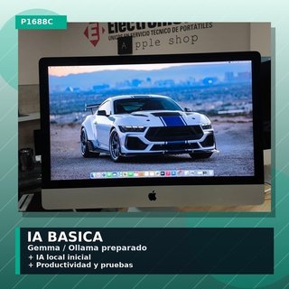 iMac 27 2019 I5-3GHZ 8GB 1TB SSD IA básica