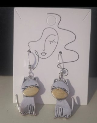 Pendientes Gatitos Largos solidarios
