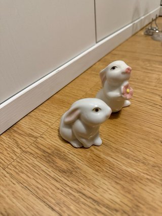 Conejitos de Porcelana Decorativos