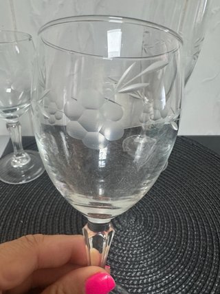 Copas de cristal grabadas
