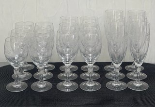 Copas de cristal grabadas