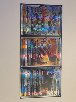 3 Cartas Pokémon GX Edición Limitada