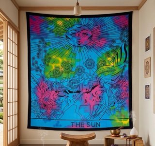 Manta caballo sol tie dye 2.10x2.30