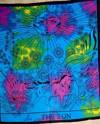 Manta caballo sol tie dye 2.10x2.30