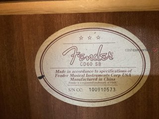 guitarra acustica fender cd-60