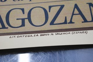 15. Cartel Corrida de Toros Zaragoza Fiestas del Pilar 1981.