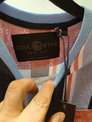 Camiseta Soul Star England Rayas Verticales...