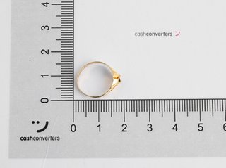 sello oro 18k con piedra con circonita