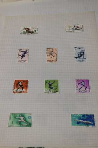 Sellos del mundo en los años 40.