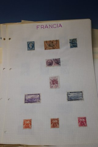 Sellos del mundo en los años 40.