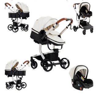 Carrito de bebé y silla de coche