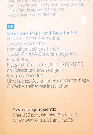 Pack Teclado y Ratón ISY IDE-2500-ES Inalámbrico