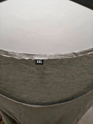 Camiseta Sin Mangas Gris Jaspeado Talla XXL -...