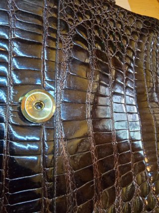Borsa tracolla vera pelle coccodrillo