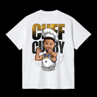 Camiseta Negra Diseño Único Chef Curry