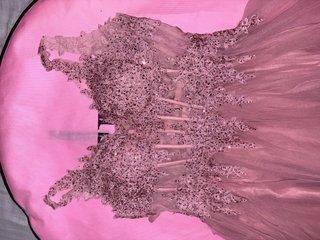 Vestido rosa largo fiesta/evento