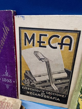 7 libros MECANOGRAFÍA MECA EJERCICIOS Y LECCIONES + NUEVA RAZA + MARIA DE NAZARETH y mas