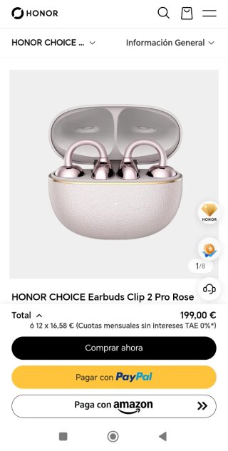 Auricolari Honor Earbuds Clip 2 Pro + Braccialetto Xiaomi Smart Band 10