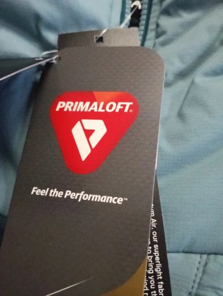 Piumino Karpos blu/grigio