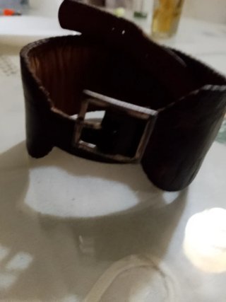 Pulsera Cuero Hebilla Antigua Hombre. Coleccionist