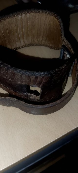 Pulsera Cuero Hebilla Antigua Hombre. Coleccionist