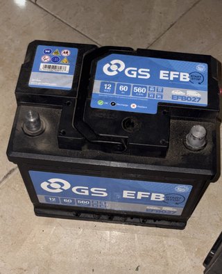 Batería Coche GS EFB 12V 65Ah 600A