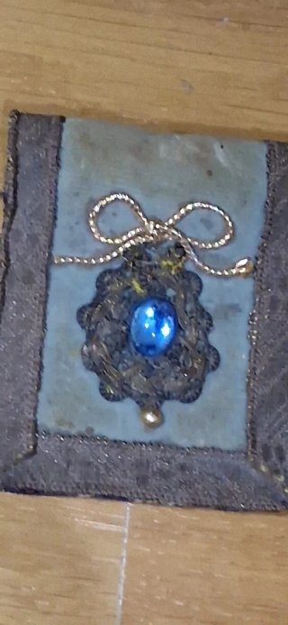 Conjunto joyas rosario nácar medalla Barcelona