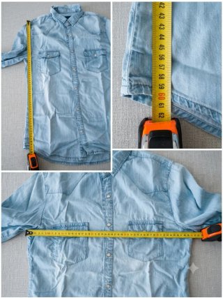 Camisa Vaquera Hombre Azul