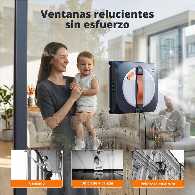 AIRMSEN YW763 Robot Cristales 8000Pa 160ml 6 Bocas