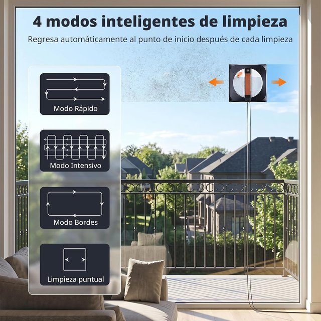 AIRMSEN YW763 Robot Cristales 8000Pa 160ml 6 Bocas