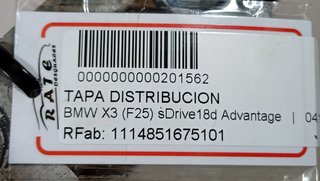 TAPA DISTRIBUCION BMW X3 (F25) sDrive18d Advantage