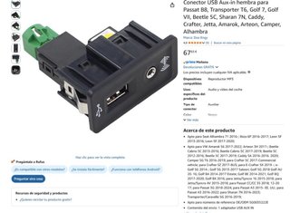 Conector USB Aux-in Hembra Doo Engy