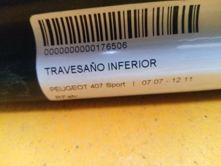 REFUERZO PARAGOLPES DELANTERO PEUGEOT 407 Sport