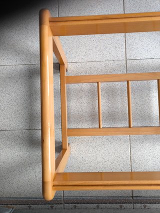 Mesa centro madera maciza y cristal