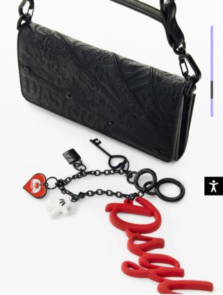 Monedero Desigual Mickey Negro y Rojo